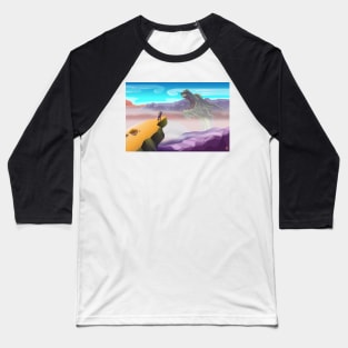 Landscape Dragon Baseball T-Shirt